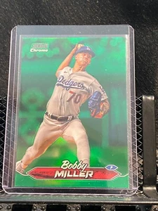 Bobby Miller 2024 Topps Stadium Club Chrome Green Refractor - Dodgers - Picture 1 of 2