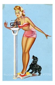 New Pinup Girl Poster 11x17 Vintage Art Retro Glamour Bathroom Cutie - Picture 1 of 1
