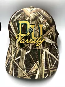 Mens Hat DU Varsity made by Ducks Unlimited Camo / Brown Mesh type adjustable - Picture 1 of 5