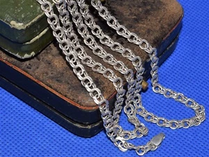 VTG UKRAINE STERLING SILVER 925 Necklace MEN Chain jewelry old Model - BISMARCK - Picture 1 of 23