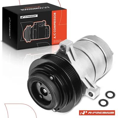 A-premium AC Compressor w/ 6-Groove Pulley for Buick Roadmaster 94-96 Cadillac - Image 1 of 4
