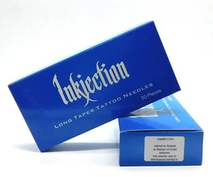 9er Magnum Tattoonadeln  "Inkjection" 50 Stück, 9M1 0,35mm, Long Taper - Bild 1 von 4