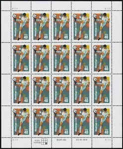 World Cup Soccer Sheet of Twenty 40 Cent Postage Stamps Scott 2835 - Picture 1 of 1
