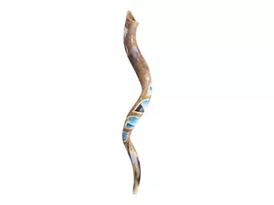 Shofar Hand Painted 7 Seven Days of Creation Genesis Yemenite Kudu Jewish Art - Picture 1 of 22