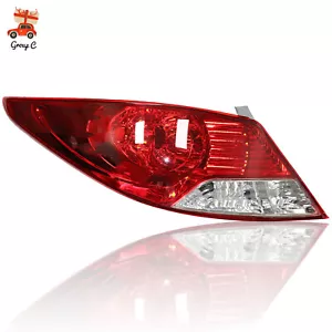 For 2012 2013 2014 Hyundai Accent Tail Light Left Driver Side Halogen Rear Lamp - Picture 1 of 13
