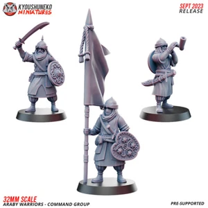 Araby Warriors Command Unit - Kyoushuneko Miniatures - Fantasy Wargaming Figures - Picture 1 of 1