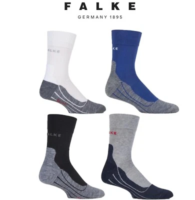 Men's Running Socks FALKE RU4 Cool Volume Ergonomic Cushioned Crew - 1 Pair Pack - Image 1 of 3