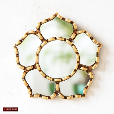 Handmade Floral Mirror Peru – Unique Birthday Gift for Her | Boho Wall Decor - Image 1 of 4