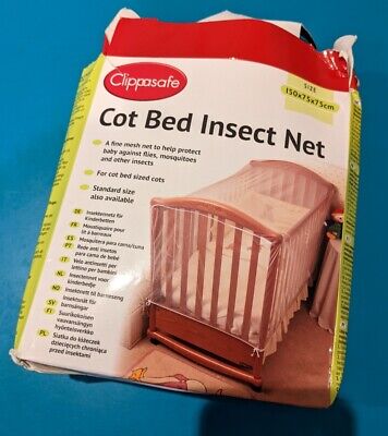 Clippasafe Cot Bed Insect Net White • 5.99£