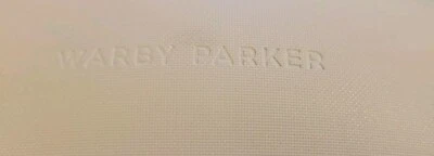 Estuche rígido magnético Warby Parker para gafas blanco roto estuche vacío solamente Foto 1 de 4