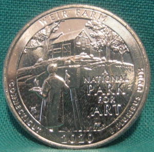 2020 - D Washington 25c - ATB Series - Weir Farm - Auswahl Stempelglanz - #402-52 - Bild 1 von 2