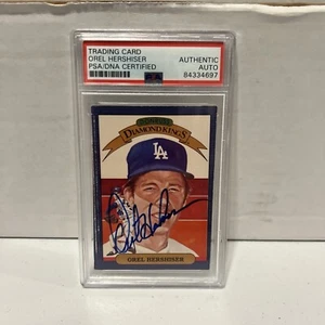Orel Hershiser Autographed Signed 1985 Leaf Donruss DK Card #18 PSA Auth Slab - Picture 1 of 7