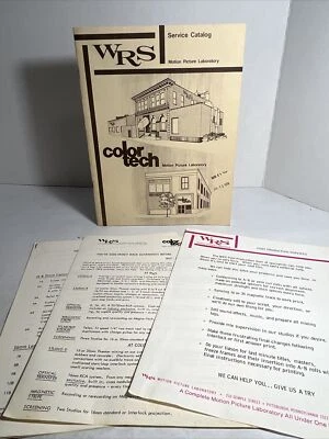 Laboratorio cinematográfico WRS 1974, COLOR TECH 8 mm, 16 mm y 35 mm: catálogo de servicio Foto 1 de 4