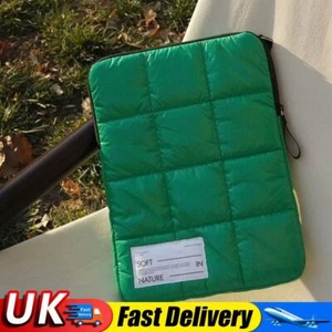 Puffy Laptop Sleeve Quilted Laptop Case Compatible with 11 inch Notebook (Green) - Afbeelding 1 van 11