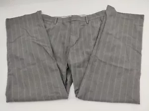 Pantalone Banana Republic uomo 32X32 grigio tartan a quadri piatto davanti preppy - Foto 1 di 13