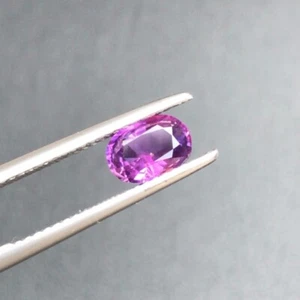 Rare! Natural Purple RUBY 1.10 CT Unheated Oval Cut Loose Gemstone From Pakistan - Picture 1 of 5
