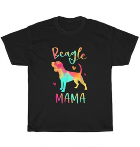 Beagle Mama Colorful Beagles Dog Mother Puppy Pet Lover T-Shirt Unisex Tee Gift - Picture 1 of 4