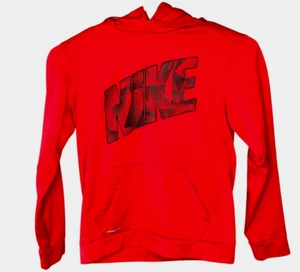 Nike Therma Fit Sport Pullover Hoodie Sweatshirt Herren Gr. M Rot Spell Out - Bild 1 von 9