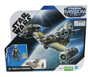 Star Wars Mission Fleet Mando's N1 Starfighter Grogu & Mandalorian Hasbro - Imagen 1 de 5