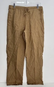 New Womens Orvis Shoreline Linen Breeze Pants Size M Beachy Linen Breathable - Picture 1 of 8