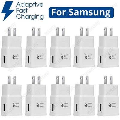 Lote Adaptador de Corriente Enchufe Cargador Rápido Adaptable para Android Samsung S8 S9 S10 20 21 Foto 1 de 4