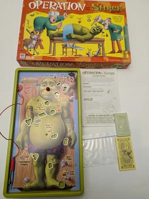 Shrek Operation Game 2004 por Milton Bradley 100% Completo Probado/FUNCIONA Foto 1 de 4