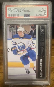 2021-22 Upper Deck Extended Series John-Jason Peterka Young Guns #711 PSA 10 - Picture 1 of 2