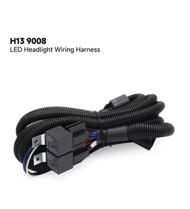 H13 9008 LED Headlight Relay Wire Harness for 2006-2012 Dodge Ram 1500 2500 3500 - Picture 1 of 7