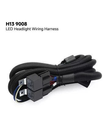 H13 9008 LED Headlight Relay Wire Harness for 2006-2012 Dodge Ram 1500 2500 3500 - Image 1 of 4