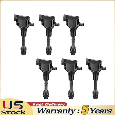6x Ignition Coil For 2003-2006 INFINITI G35 Nissan 350Z V6 3.5L UF401 GN10246 - Image 1 of 4