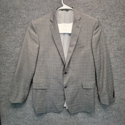 Blazer Brooks Brothers Explorer Regent Fit para hombre 44L gris a cuadros Foto 1 de 4