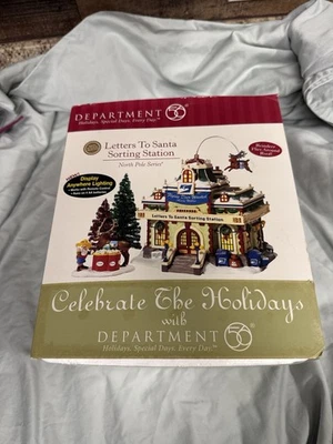 Dept 56 Letters to Santa Sorting Station North Pole Series Lighted w/ Box - Image 1 of 4