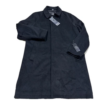 Casaco social JM Haggar masculino M preto mistura de lã premium novo com etiquetas - Imagem 1 de 4