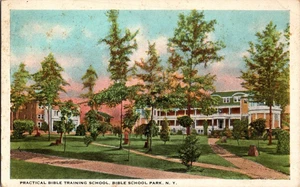 Bibelschule Park NY Bibeltraining Schule antike Postkarte A123 - Bild 1 von 2