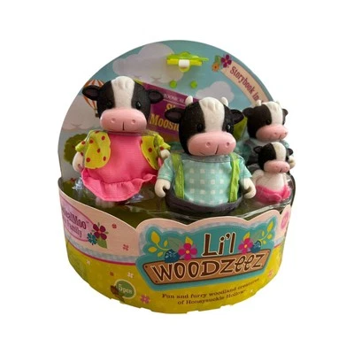 Li'l Woodzeez Moosical Moo Vaca Familia Figura de Acción Juguetes Nuevo Foto 1 de 4
