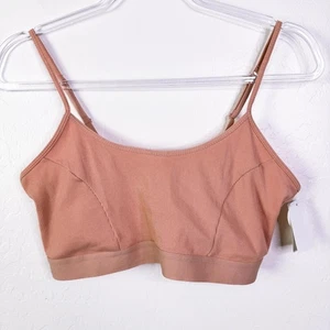 Gianni Bini Ribbed Scoop Neck Wireless Pullover Bralette Rose Cloud Size XL NWT - Picture 1 of 9