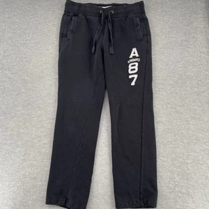 Vintage Y2K Aeropostale Sweatpants Women's Medium Black Straight Leg - Picture 1 of 7