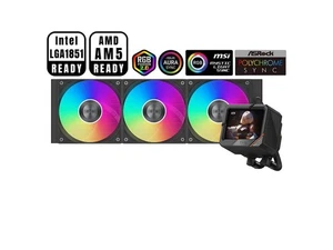 PCCOOLER CPS GT360 ARGB Display AIO CPU Liquid Cooler, 360mm Radiator, 310W TDP, - Picture 1 of 5