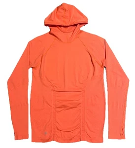 Camisa con Capucha de Entrenamiento Atlético Manga Larga Athleta para Mujer XL Coral ¡COMO NUEVA! - Imagen 1 de 5