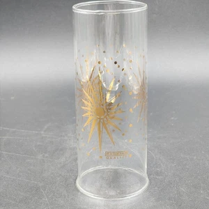 Douglas Glass Cylinder Chimney Starburst Design Open Bottom Vintage Decorative - Picture 1 of 8