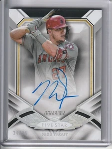 2019 Topps Five Star Mike Trout Five-Tool Phenom Auto On-Card /25 Angels #FTP-MT - Picture 1 of 2