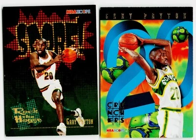 Gary Payton 1995-96 Hoops #386 Seattle SuperSonics - Image 1 of 2