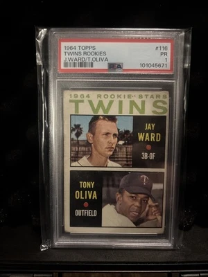 1964 Topps - 1964 estrellas novatas Tony Oliva, Jay Ward #116 (RC) Foto 1 de 2