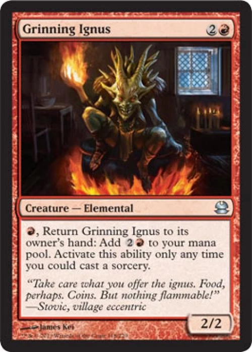 Grinning Ignus -Foil Medium Play MTG Modern Masters - Image 1 of 1