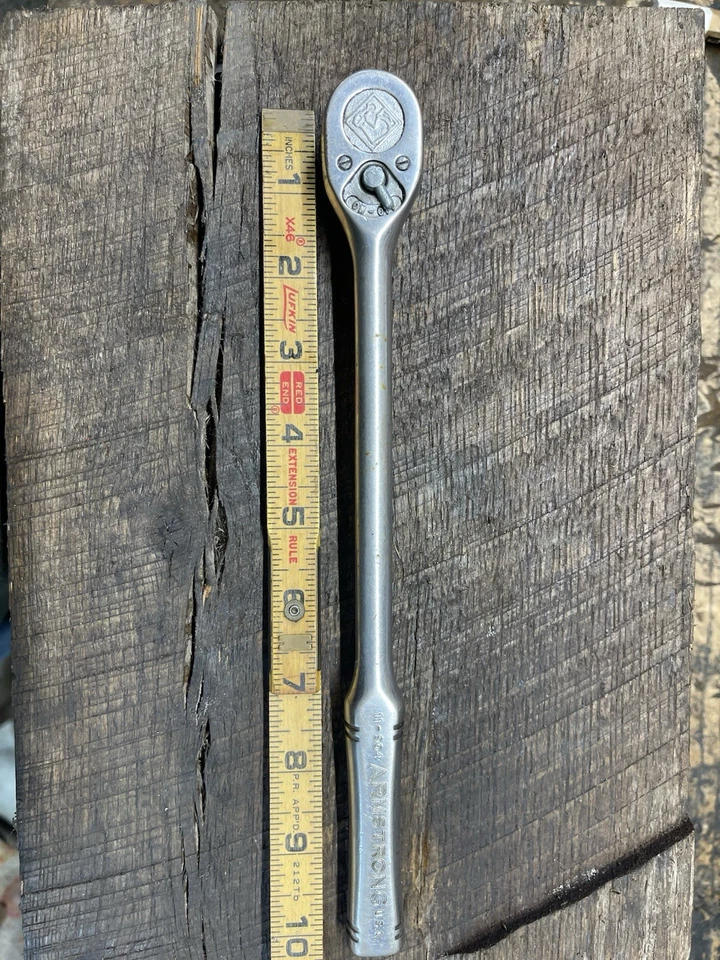 Armstrong 11-904 3/8 Drive Ratchet Long Handle Rare Vintage USA Made 🇺🇸 - Image 1 of 4