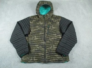 Eddie Bauer Jacket Mens XL Green Black 800 Stormdown Goose First Ascent Puffer - Picture 1 of 12