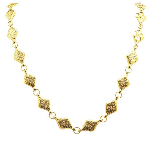 Collana CHANEL vintage placcata oro donna