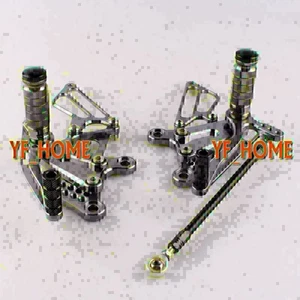 Juego de estriberas traseras de motocicleta para Kawasaki Ninja ZX6R 2009-2014 2013 12 11 10 09 - Imagen 1 de 7