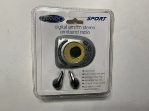 JENSEN Audio Sport AM/FM Stereo Arm Band Radio Silver SAB-55, Factory Sealed New - Picture 1 of 4