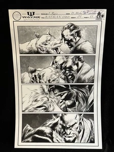 DC comics Batman One Bad Day arte originale Ivan Reis Danny Miki - linea grigia - Foto 1 di 8